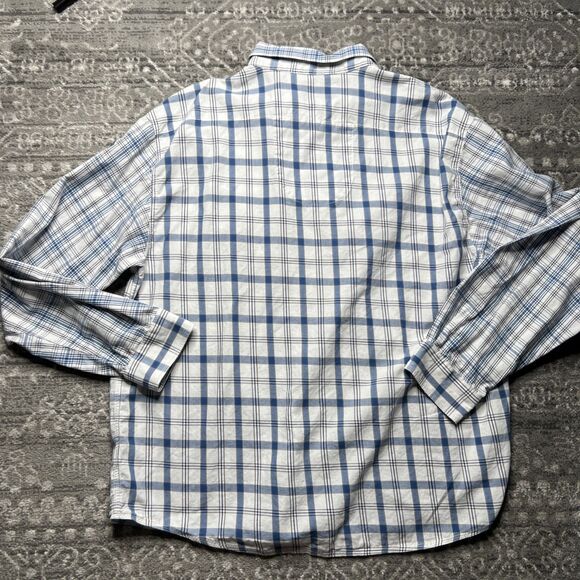 Marithe Francois Girbaud Long Sleeve Button Up Shirt Mens XXXL 3XL Blue Y2K 90s - Picture 3 of 13